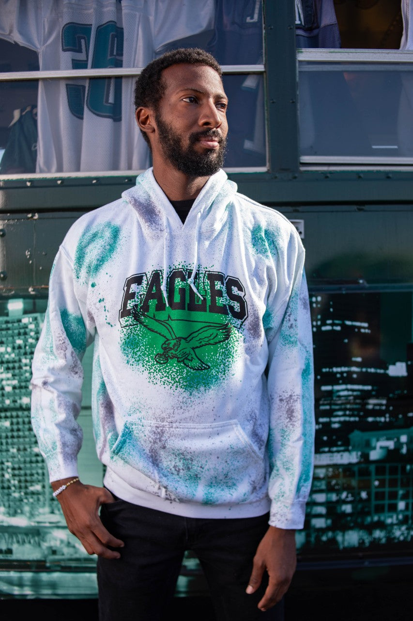 Philadelphia Eagles Unisex Flea Market Tie-Dye Hoodie