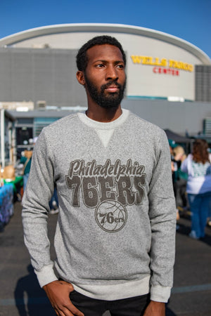 Philadelphia 76ers Marled Fleece Crew