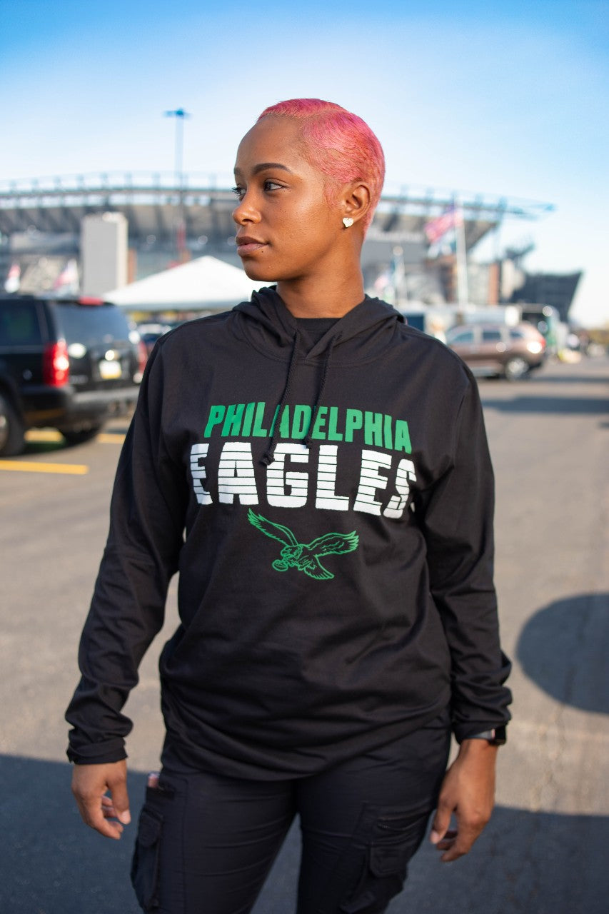 Philadelphia Eagles Men's Hooded Long Sleeve Tee