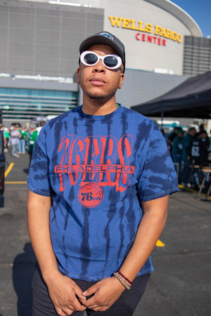 Philadelphia 76ers Flea Market Tie-Dye unisex tee