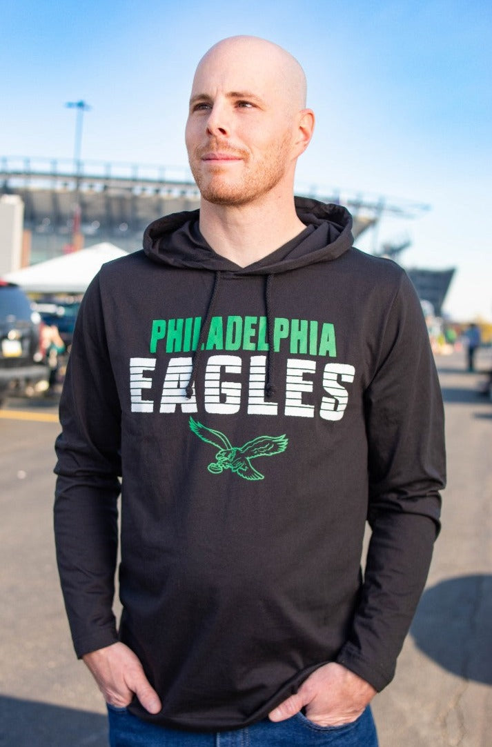 Philadelphia Eagles Men's Hooded Long Sleeve Tee