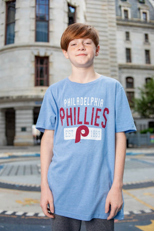 Philadelphia Phillies Youth Powder Blue t-shirt