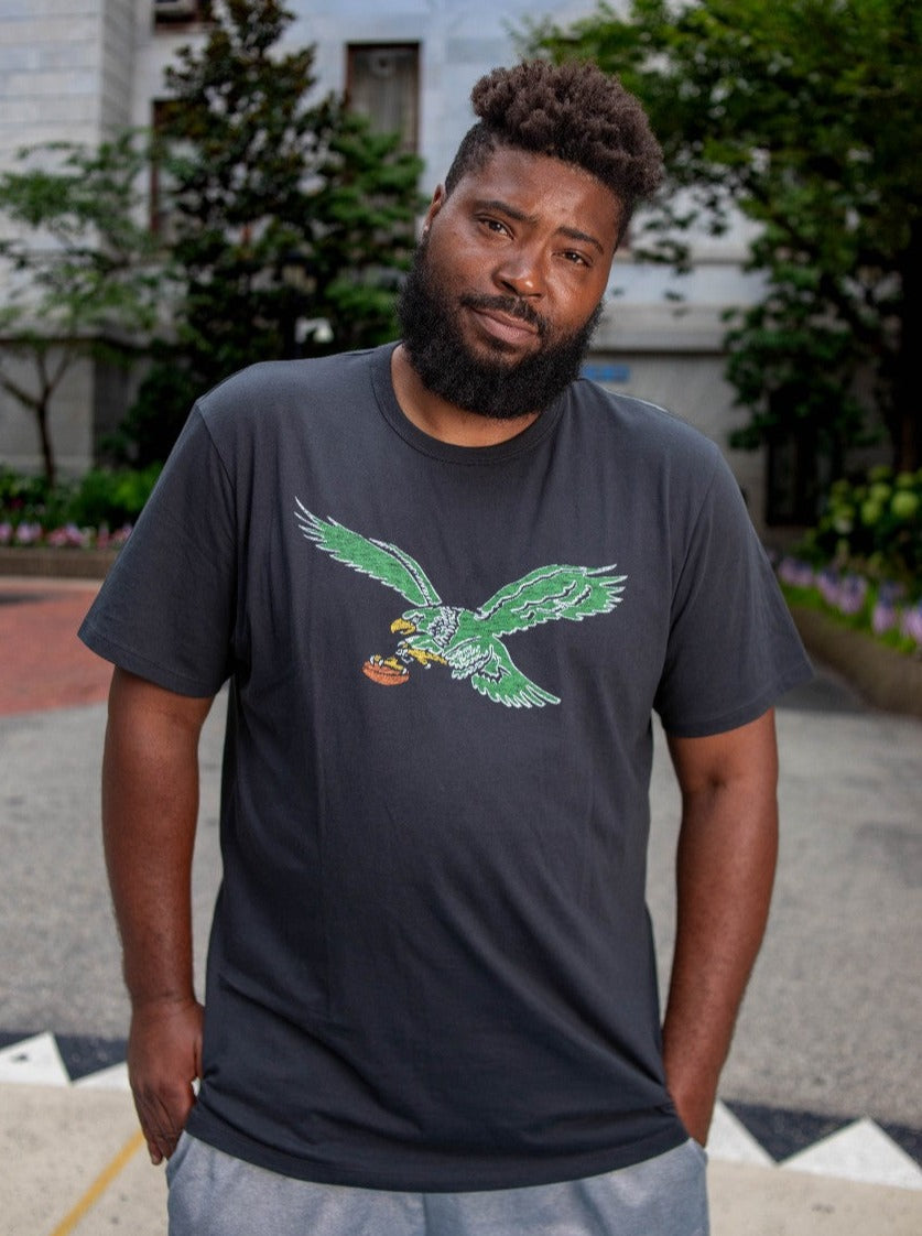 Philadelphia Eagles Black Distressed Premier Franklin T-shirt