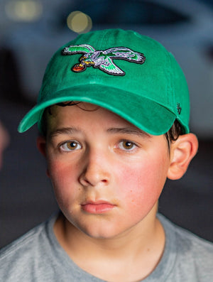 Philadelphia Eagles Youth Kelly Green Hat with Throwback Logo