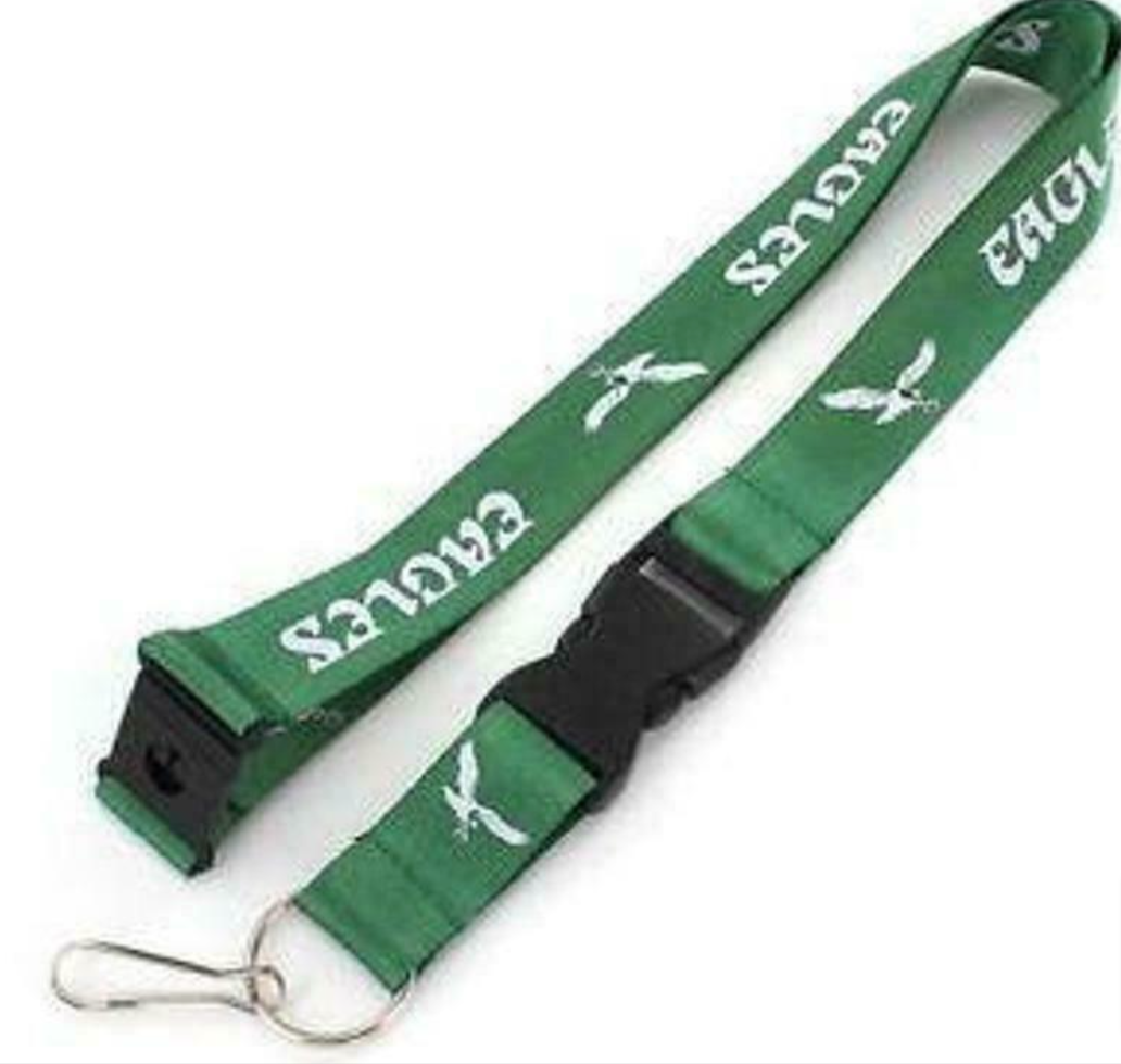 Philadelphia Eagles Throwback Keychain Lanyard