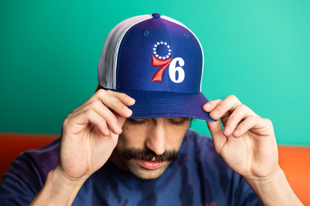 Philadelphia 76ers Royal Trucker Hat