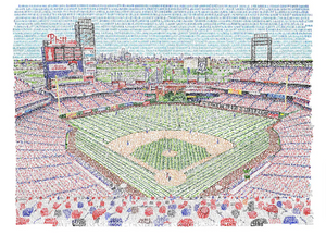 Citizens Bank Park Every Phillie Print