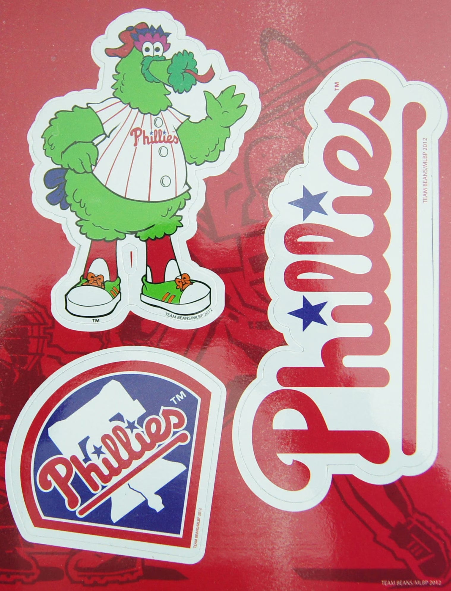 Phillie Phanatic Small Punch Out Multi Magnet Sheet