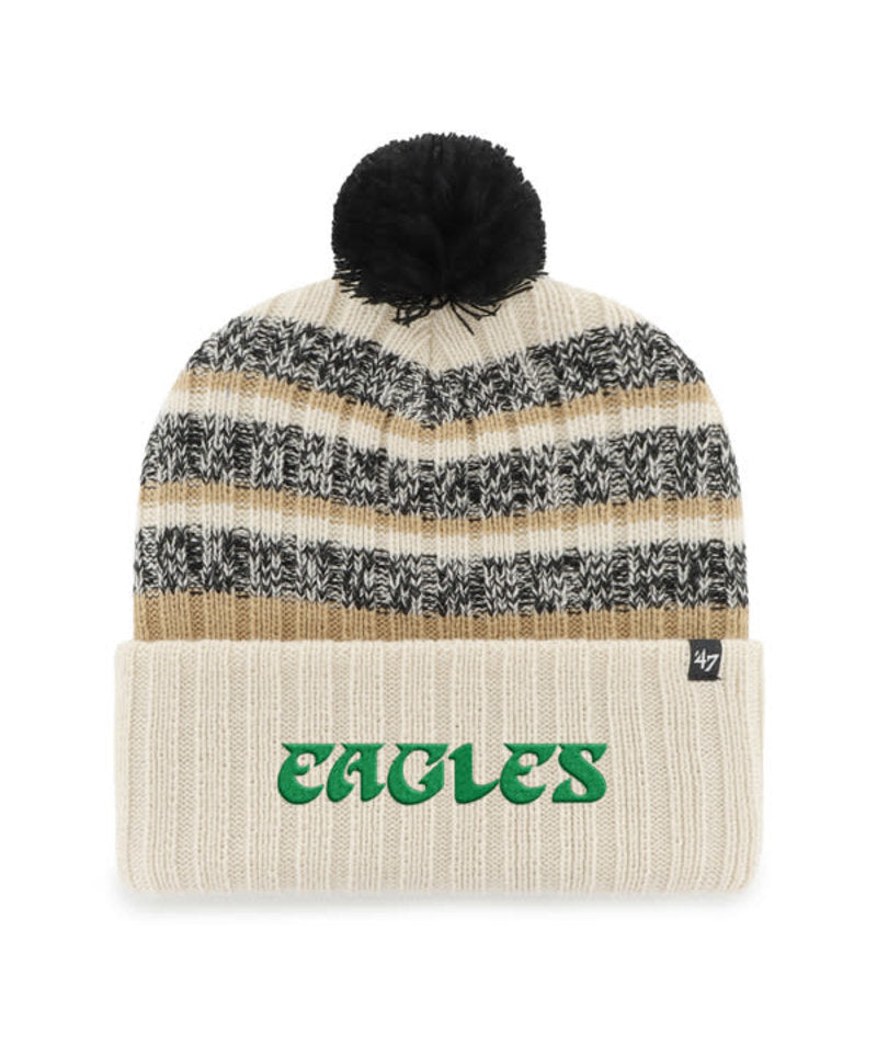 Philadelphia Eagles Historic Natural Tavern Cuff Knit