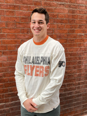 Philadelphia Flyers Sandstone Double Header Stack Long Sleeve Tee