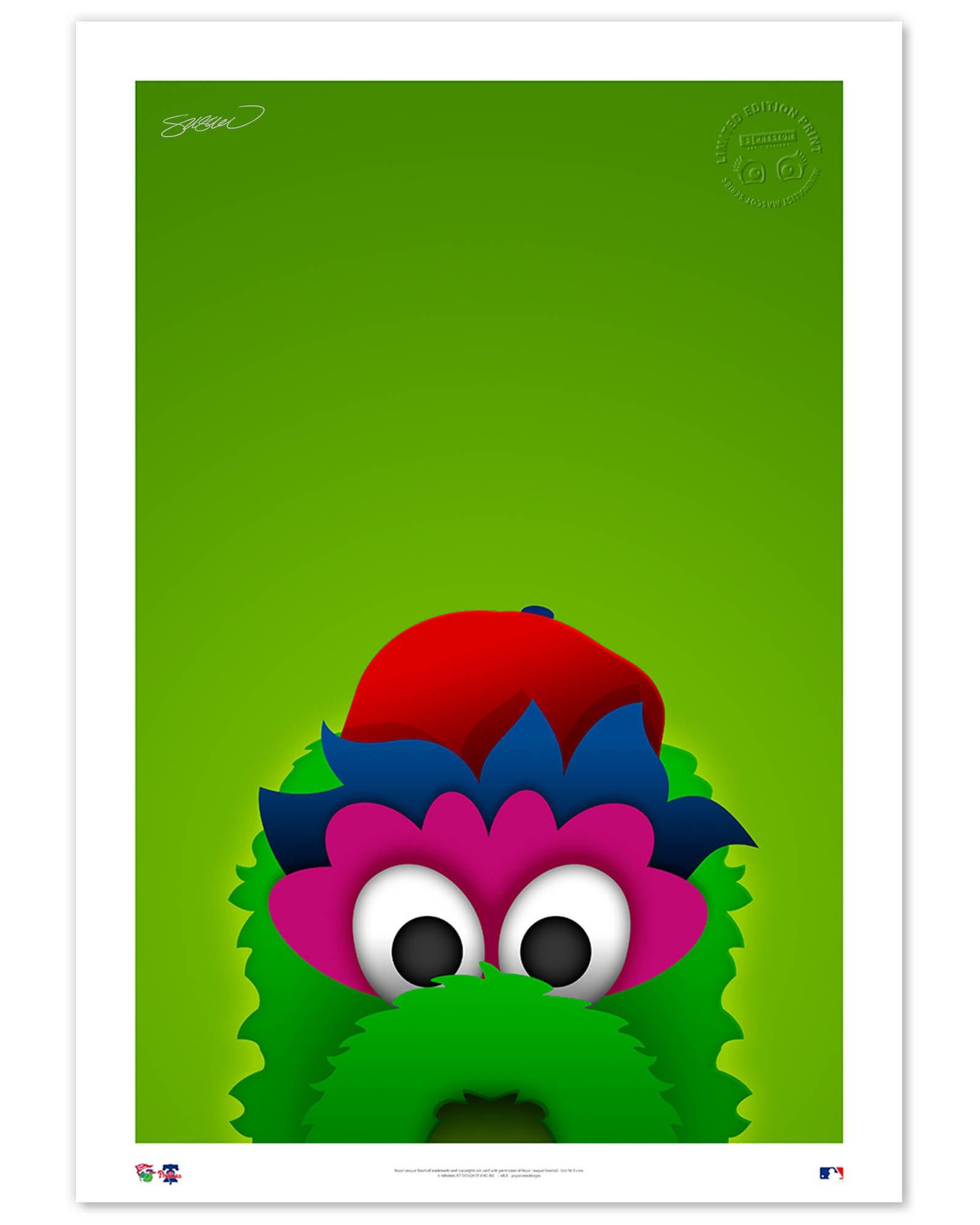 Minimalist Phillie Phanatic