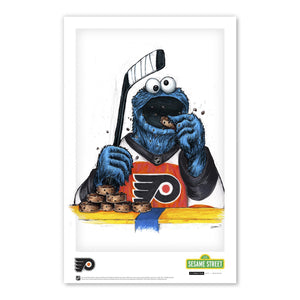 Cookie Monster x NHL Flyers Art Print