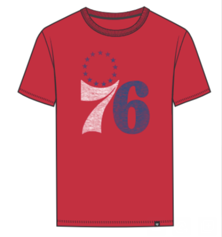 Philadelphia 76ers Jetty Red Premier Franklin men's tee