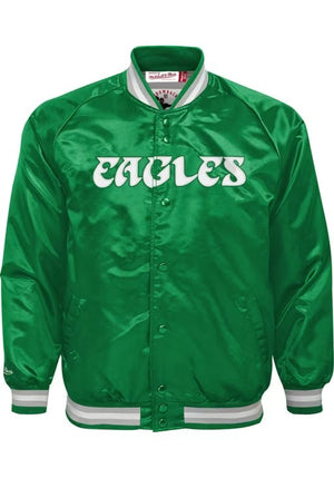 Philadelphia Eagles Lightweight Kelly Green Satin Jacket