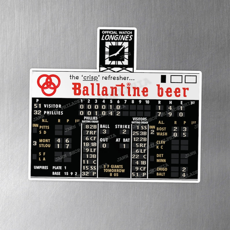 Connie Mack Stadium Scoreboard Magnet