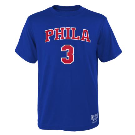 Philadelphia 76ers Allen Iverson Youth Blue t-shirt