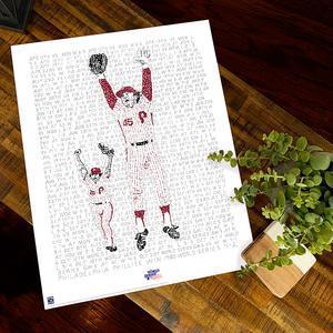 Phillies Road to the 1980 World Series Print by Philly Word Art