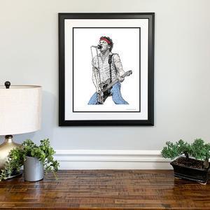 Bruce Springsteen "Born to Run" Print by Philly Word Art