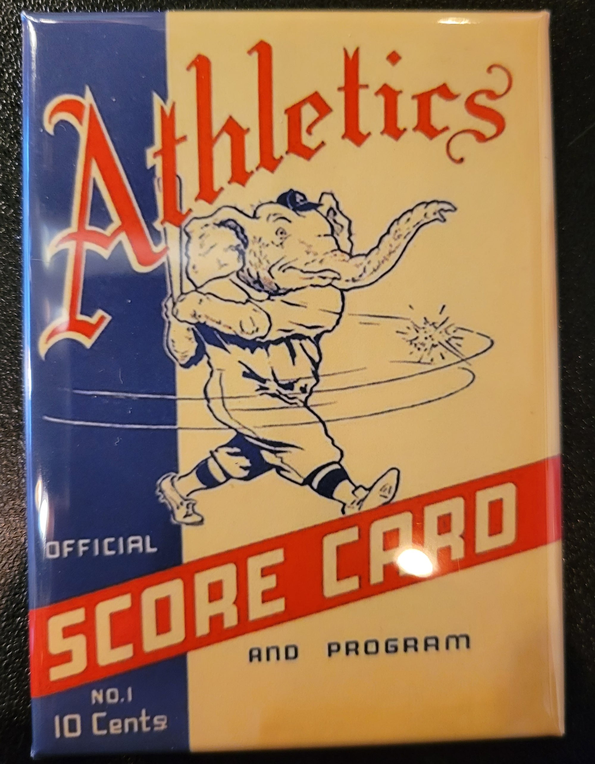 Philadelphia Athletics Scorecard Magnet