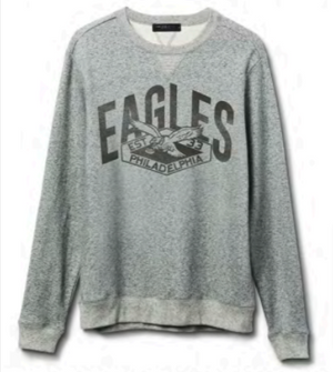 Philadelphia Eagles Marled Gray Formation Fleece Crew