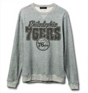 Philadelphia 76ers Marled Fleece Crew