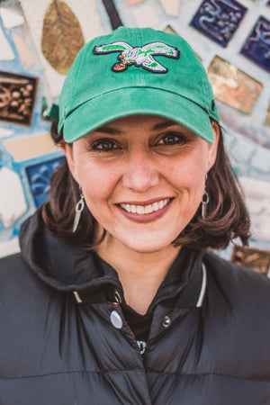 Philadelphia Eagles Kelly Green Cleanup hat with Vintage Logo