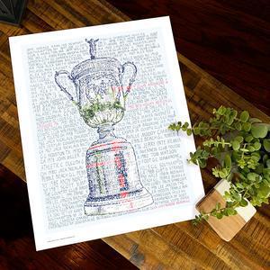 US Open of Golf Print by Philly Word Art