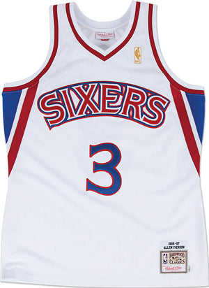 Philadelphia 76ers Allen Iverson Authenic White Jersey