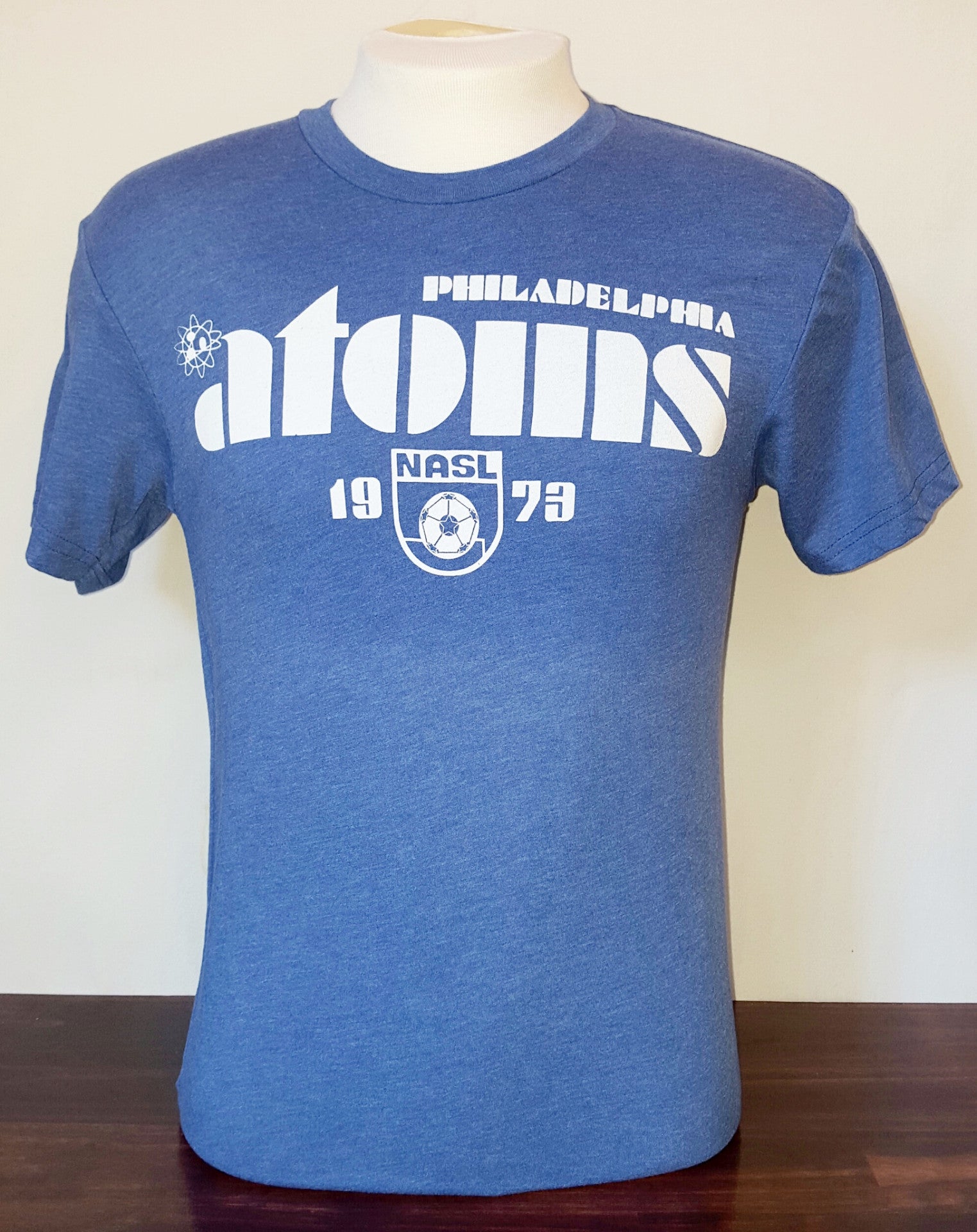 Philadelphia Atoms blue shirt