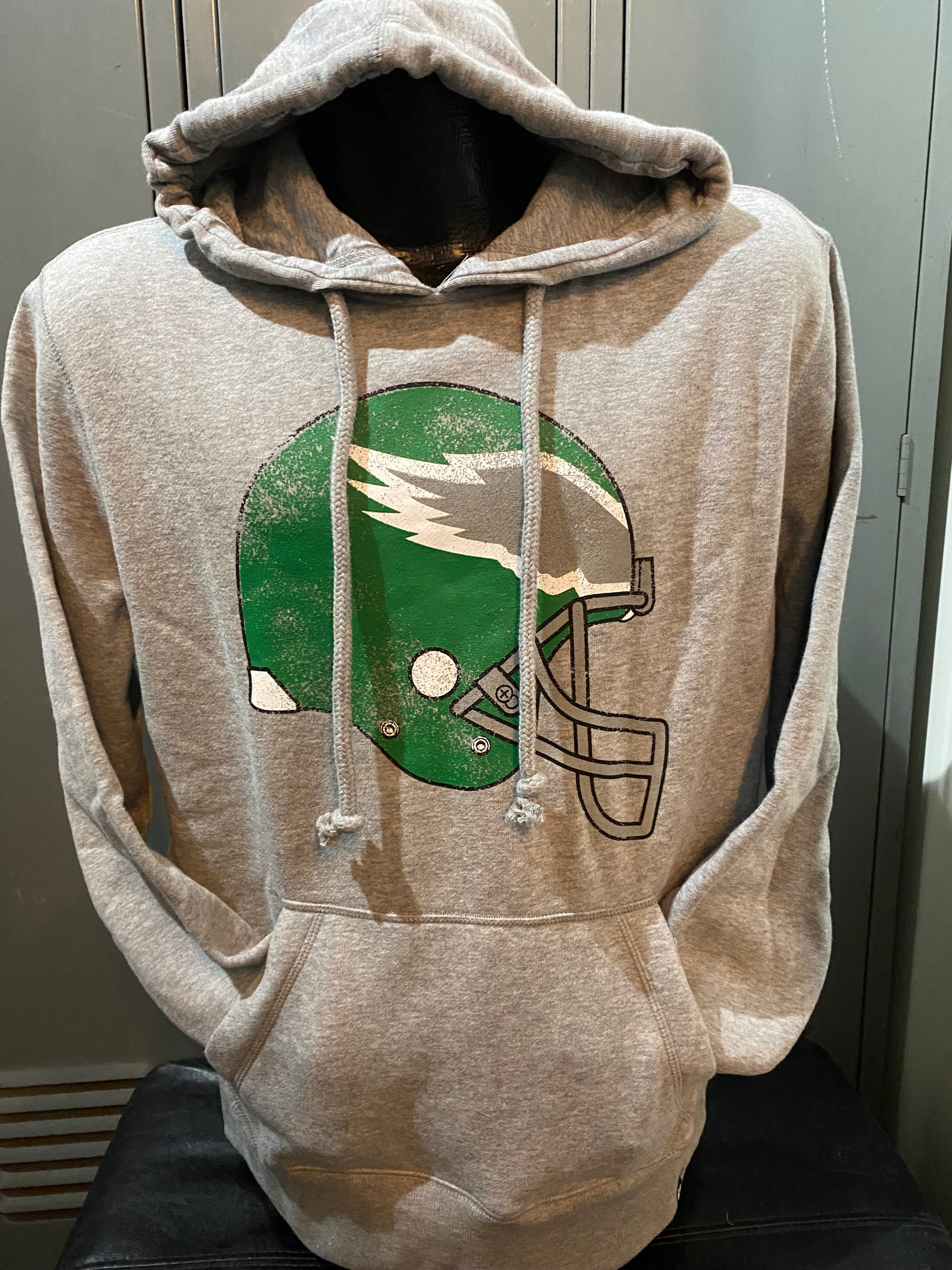 Philadelphia Eagles Vintage Helmet Headline Hoodie