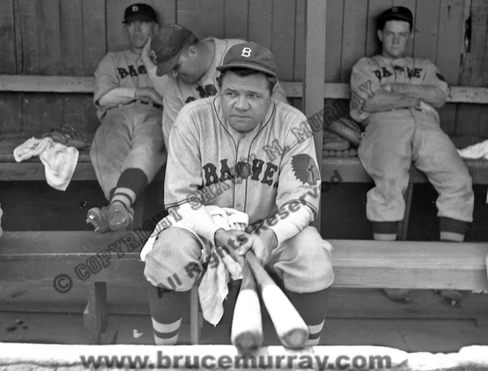 Babe Ruth Final Career Game, 1935 - Framed