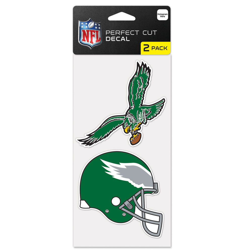 Philadelphia Eagles Retro 2 Pack Color Decal Set