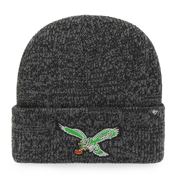 Philadelphia Eagles Dark Grey Brain Freeze Cuff Knit With Green Bird